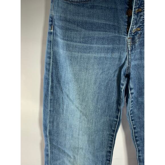 MADEWELL Women's Blue Five-Pocket The Perfect Vintage High-Rise Crop Jean SZ 27 - Picture 3 of 10